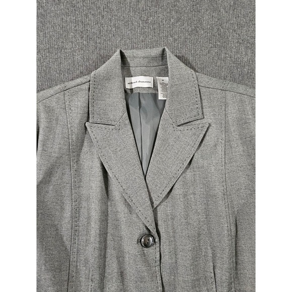 Alfred Dunner Womens Gray 3-Button Textured Blazer Jacket Size 20 - Picture 3 of 16